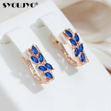Rose Gold Zircon Gemstone Earrings 585 Rose Colored Jewelry