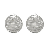 Rhinestone Round Dangle Earrings for Women Statement Accessories