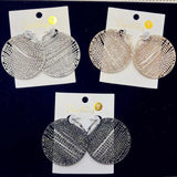 Rhinestone Round Dangle Earrings for Women Statement Accessories