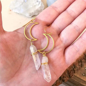 Crystal Irregular Dangle Earrings For Women Girl Party Natural Stone Jewelry