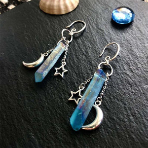 Crystal Irregular Dangle Earrings For Women Girl Party Natural Stone Jewelry