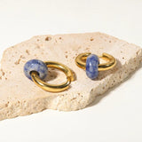 Geometric Stainless Steel Hoop Earrings for Women