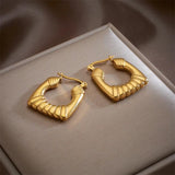 316L Stainless Steel Heart Turquoise Earrings For Women
