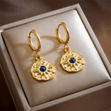 316L Stainless Steel Heart Turquoise Earrings For Women