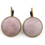Retro Multicolor Stone Drop Earrings