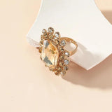 Weird Ring Big Sapphire Women Christmas Accessories Squid Game Jewelry