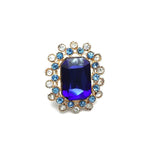 Weird Ring Big Sapphire Women Christmas Accessories Squid Game Jewelry