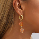 Natural Stone Pendant Earrings For Women - Birthday Gift Jewelry