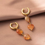 Natural Stone Pendant Earrings For Women - Birthday Gift Jewelry
