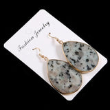 Rose Quartz Labradorite Turquoise Amazonite Earrings 30X45MM