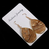 Rose Quartz Labradorite Turquoise Amazonite Earrings 30X45MM