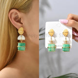 Natural Stone Earrings Pendants Euro American Jewelry For Women