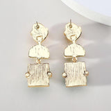 Geometric Stone Dangle Earrings Resin Jewelry Accessories