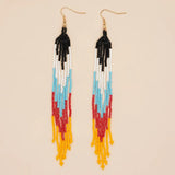 Go2boho Tassel Fringe Earrings Ethnic Beadwork Jewelry