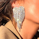Classic Heart Tassel Dangle Earrings For Women Jewelry Accessories