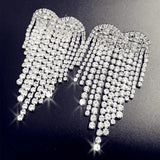 Classic Heart Tassel Dangle Earrings For Women Jewelry Accessories