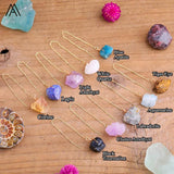 Crystal Women Earrings Raw Gemstone Dangle Earrings Healing Stone Drop Jewelry