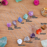 Crystal Women Earrings Raw Gemstone Dangle Earrings Healing Stone Drop Jewelry