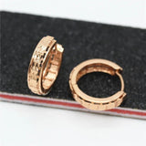 Rose Gold Plated Classic Hoop Earrings for Women