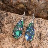 Geometric Shape Gem Drop Earring Ethnic Jewelry