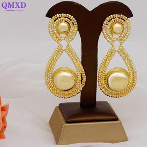 Drop Dangle Earrings Round Bead Women's Party Jewelry Wedding Gift