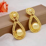 Drop Dangle Earrings Round Bead Women's Party Jewelry Wedding Gift