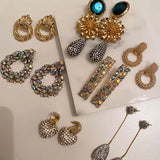 Crystal Gem Stone Dangle Earrings for Women