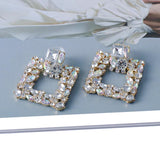 Crystal Gem Stone Dangle Earrings for Women