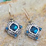 Ethnic Gem Stone Dangle Earrings Women Crystal Earrings
