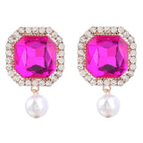 Rhinestone Drop Dangle Earrings Statement Jewelry Accessory