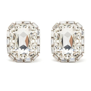 Crystal Gem Pendant Earrings Women's Rhinestone Statement Jewelry