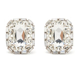 Crystal Gem Pendant Earrings Women's Rhinestone Statement Jewelry