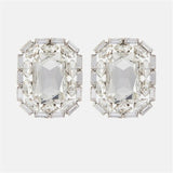 Crystal Gem Pendant Earrings Women's Rhinestone Statement Jewelry