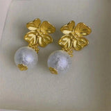 Baroque Style Red Gem Tassel Earrings Exude Personality