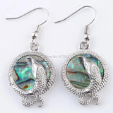Abalone Shell Dragonfly Dangle Earrings For Women