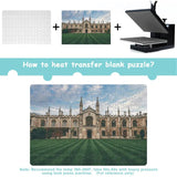 Wooden Jigsaw Puzzle DIY Heat Transfer UV Panel