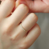 925 Silver Crystal Wedding Ring CZ Stacked Hand Jewelry
