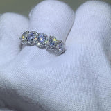 925 Silver Boho Zircon Engagement Wedding Ring for Women