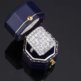 925 Silver Ring Women's Diamond Zircon Engagement Ring