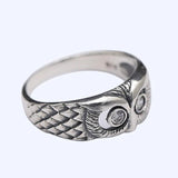 925 Silver Owl Ring Zircon Adjustable Vintage Jewelry Gift