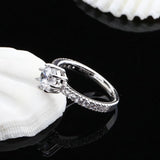 Trumium 0.8ct 925 Silver Ring for Women 5A CZ High Fine Jewelry