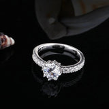Trumium 0.8ct 925 Silver Ring for Women 5A CZ High Fine Jewelry