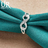 925 Sterling Silver Zircon Ring for Women Wedding Jewelry