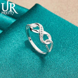 925 Sterling Silver Zircon Ring for Women Wedding Jewelry