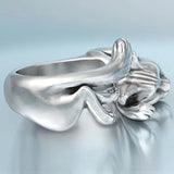 Vintage Cat Rings Women Jewelry 925 Sterling Silver Ring