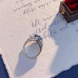 925 Silver Amethyst Rings for Wedding Party Gift