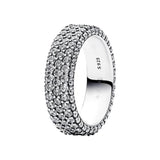 925 Silver Eternal Symbol Flower Knot My Love Ring for Women