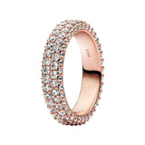 925 Silver Eternal Symbol Flower Knot My Love Ring for Women
