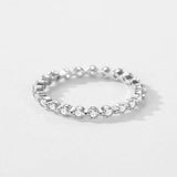 925 Silver CZ Stackable Rings For Women Wedding Engagement