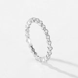 925 Silver CZ Stackable Rings For Women Wedding Engagement